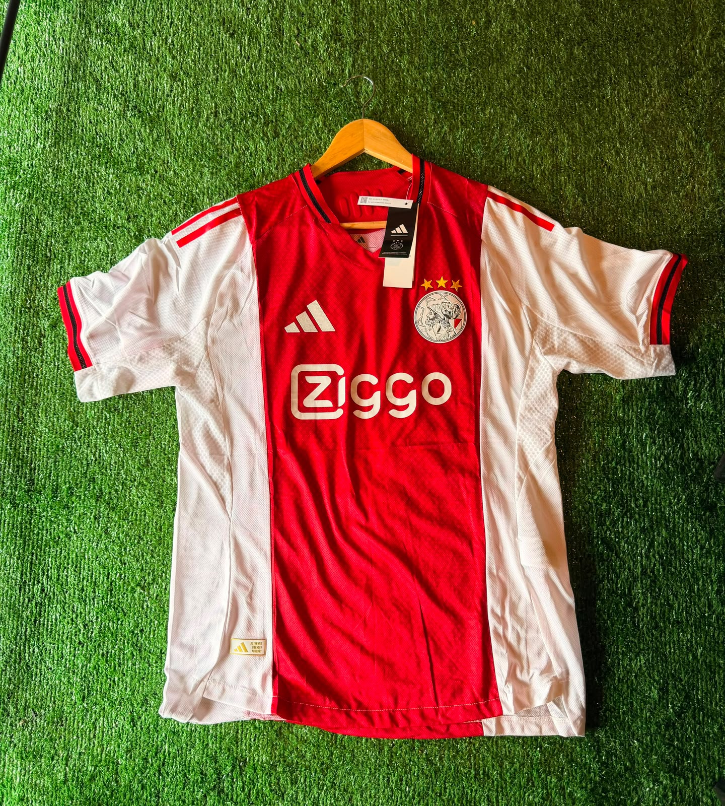 Camiseta Ajax · blanca y roja · Ziggo