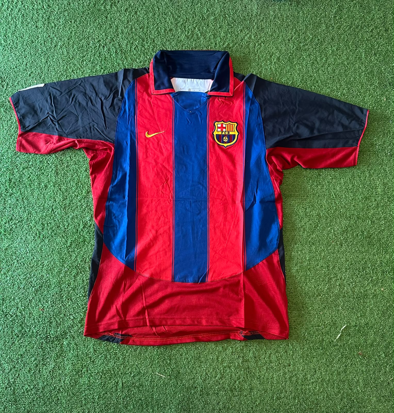 Camiseta retro FC Barcelona 2000/01 · titular azulgrana