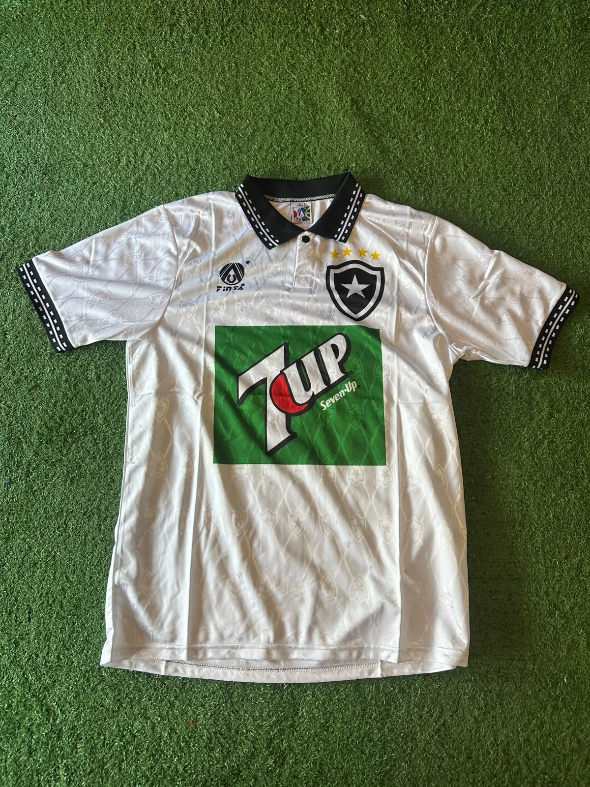 Camiseta retro Botafogo 1995 · suplente blanca · 7UP