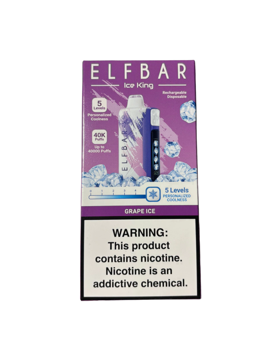 ElfBar Ice King 40000 Puffs Grape Ice