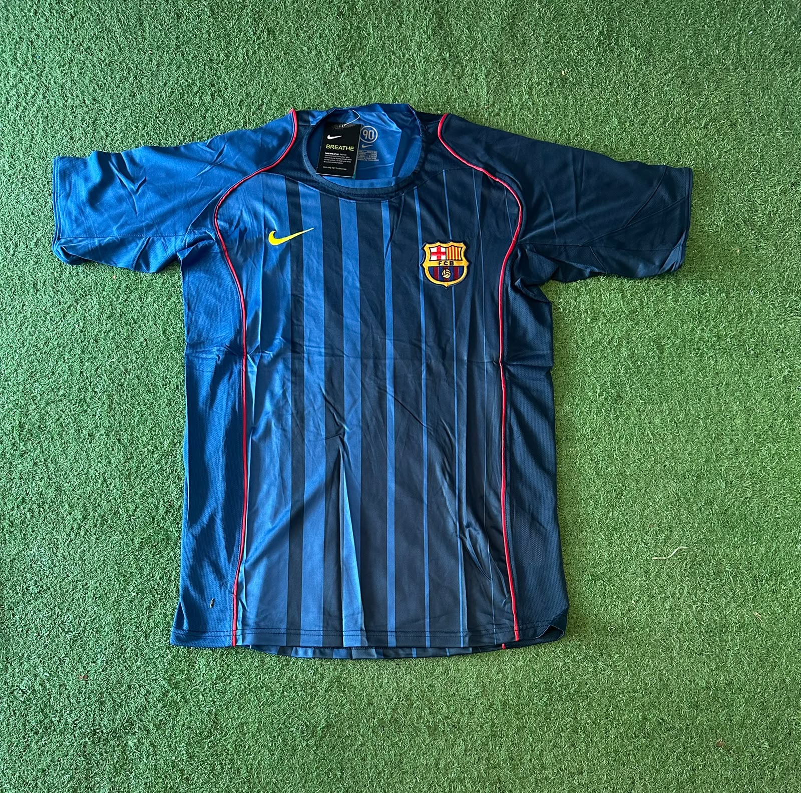 Camiseta retro FC Barcelona 2004/05 · suplente azul